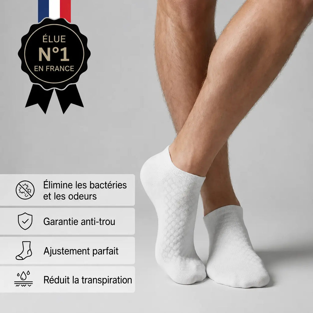 Semeryn BambooFeet - Chaussettes courtes Premium en Bambou