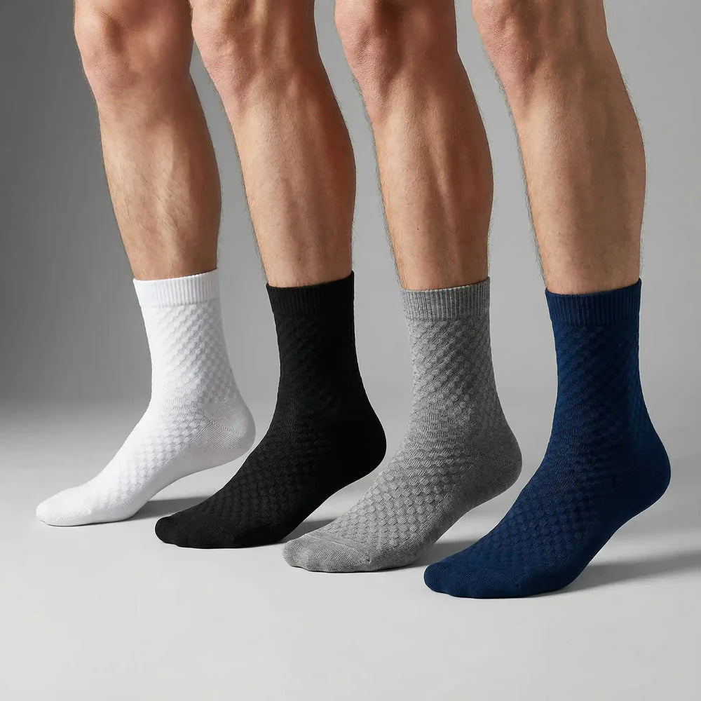 Semeryn BambooFeet - Chaussettes Mi-Mollet Premium en Bambou