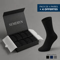 Semeryn BambooFeet - Chaussettes Mi-Mollet Premium en Bambou