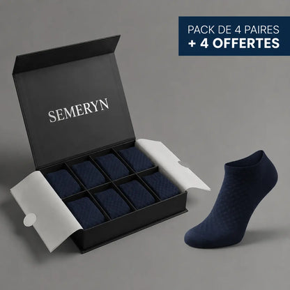 Semeryn BambooFeet - Chaussettes courtes Premium en Bambou