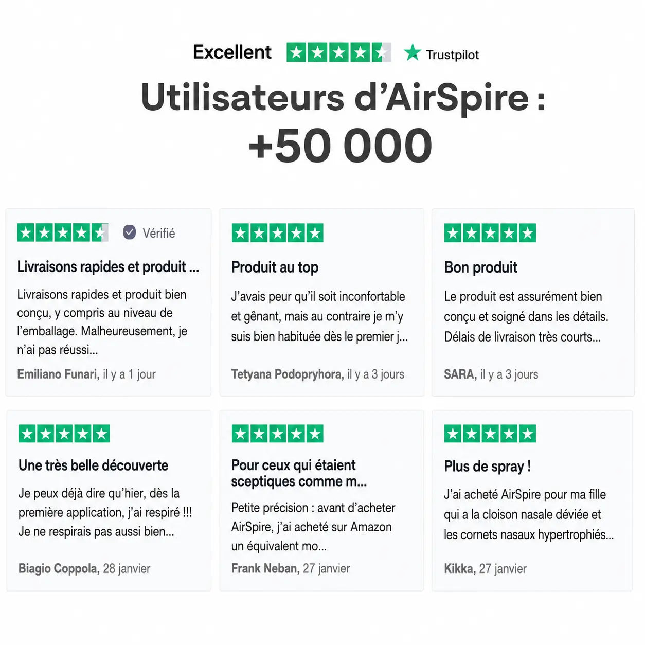 AirSpire™ - Kit Magnétique Nasal pour la Respiration