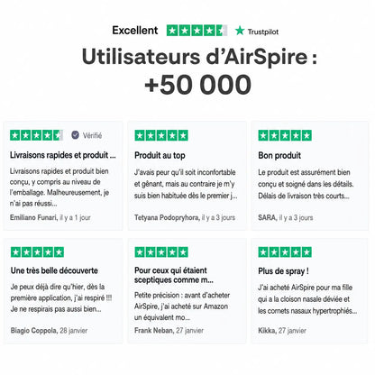 AirSpire™ - Kit Magnétique Nasal pour la Respiration